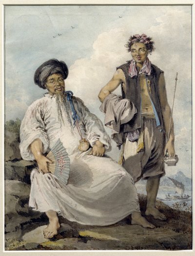 Mandarin mit Pfeifenträger von William Alexander